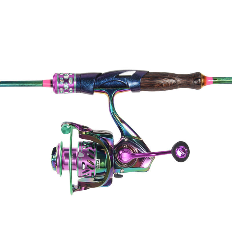 colorful chrome fishing reel Histar Rainbow II Spinning Reel – Histar Fishing